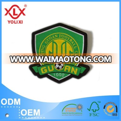 2014 new fashionable customized sports brand embroidery badge